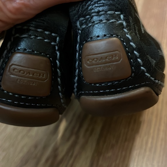 Coach Women's Black Signature Logo Mary Jane Shoes Leather and Canvas Joy Size 5 - Picture 15 of 15